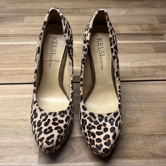 KELSI by Kelsi Dagger Brette Leopard Print Platform Pump size 7.5 - Picture 3 of 9